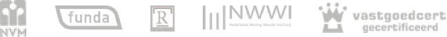 NVM, funda, registerlogo, NWWI en Vastgoedcert